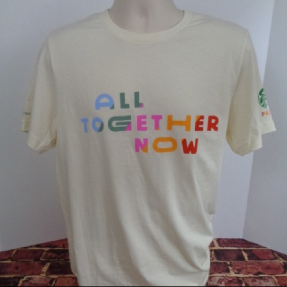 Starbucks Lady Gaga gay pride tee men’s medium